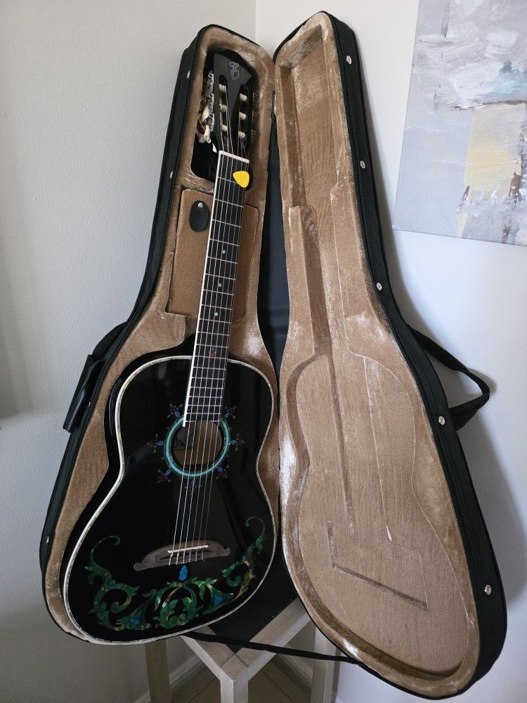 Limited addition classical/electric guitar, signed Esteban Duende 2008 release