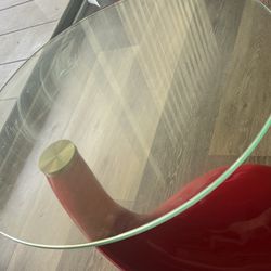 Groovy Red Side Table 40obo
