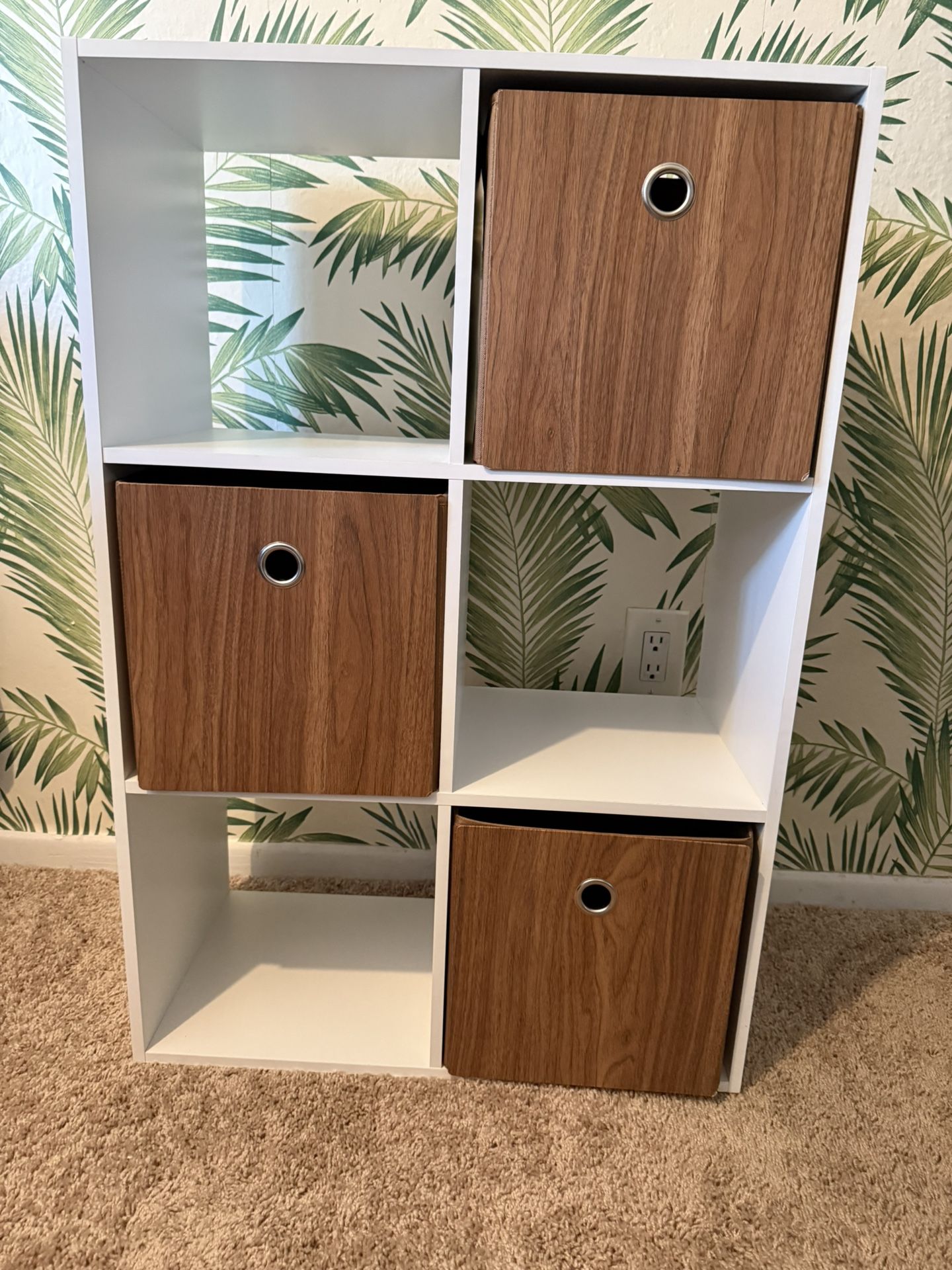 White Cubby Shelf