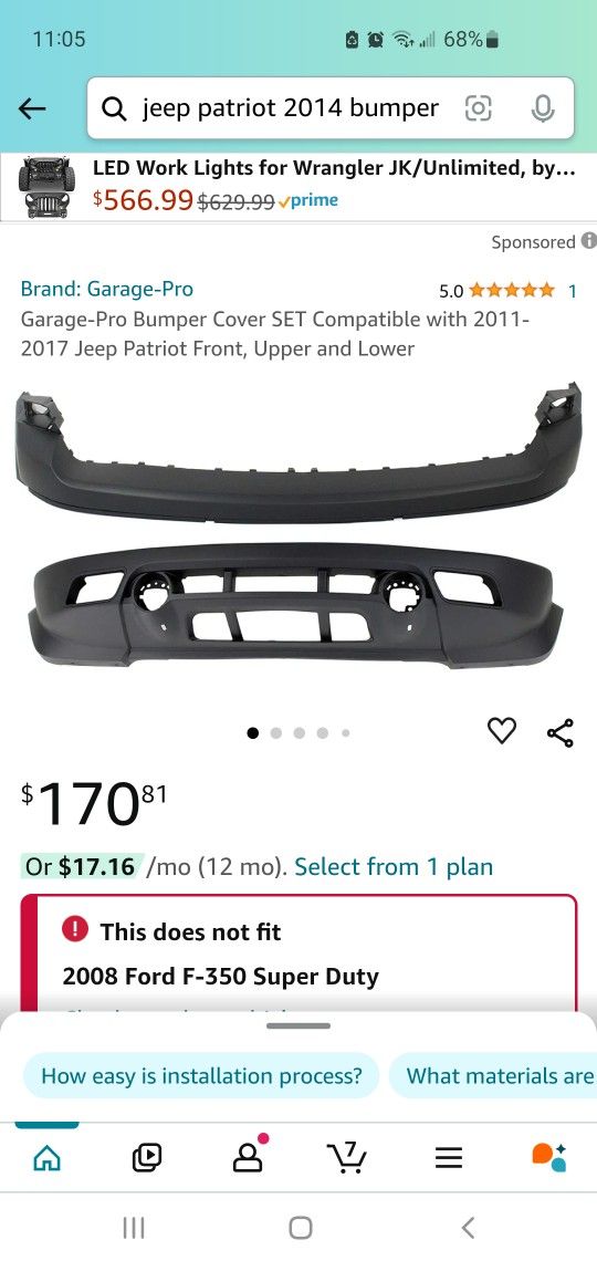 Jeep Front Bumper