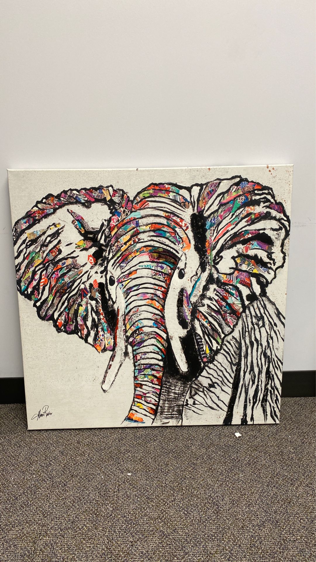 Elephant artwork print