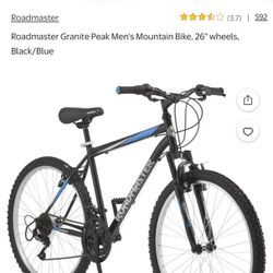 Roadmaster Granite Peak Men's Mountain Bike, 2 Helmets, Baby Carrier, Bike Trainer! All Included