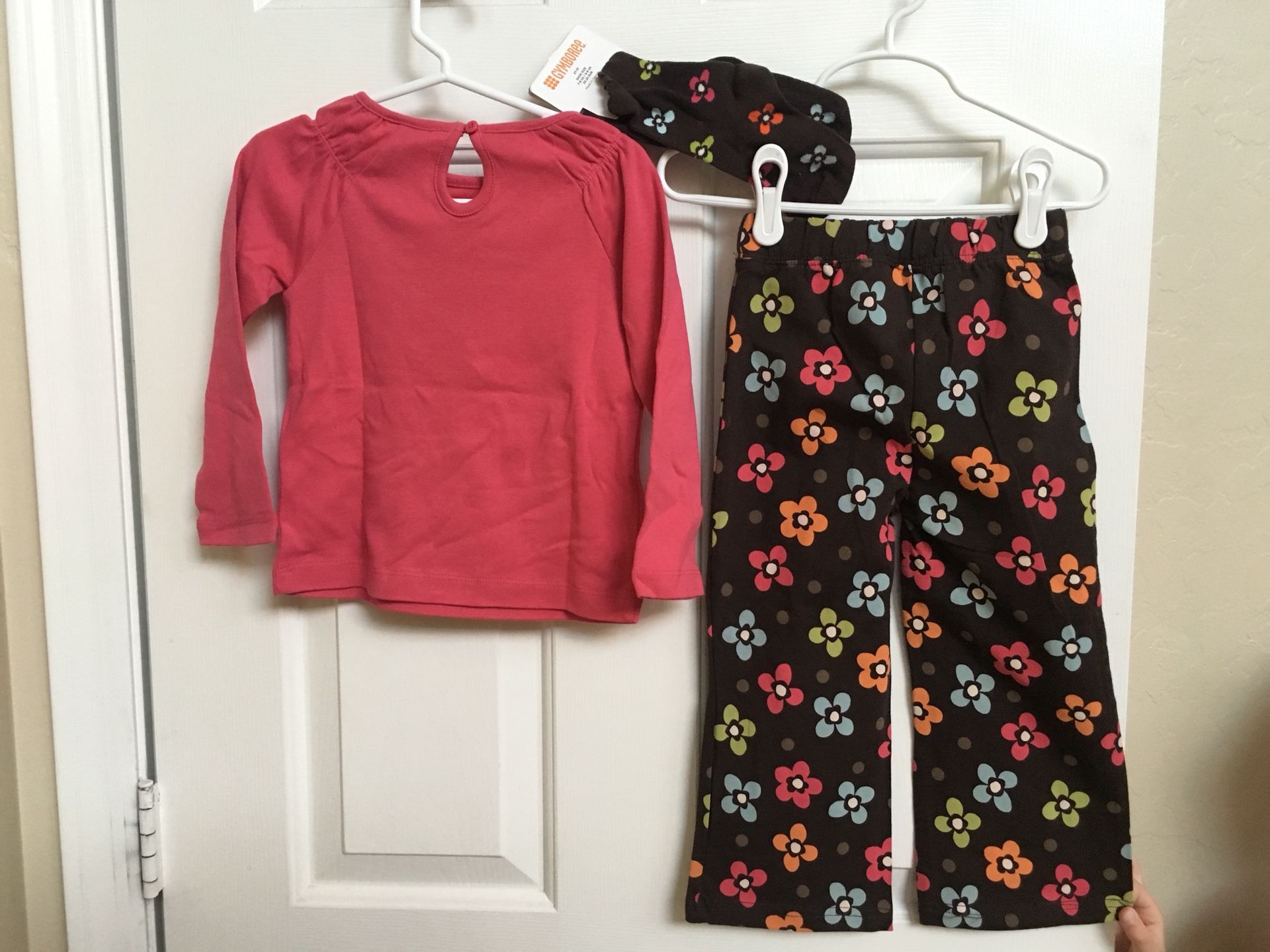 Gymboree, girls clothes, 2T, shirt, socks, pants, NWT