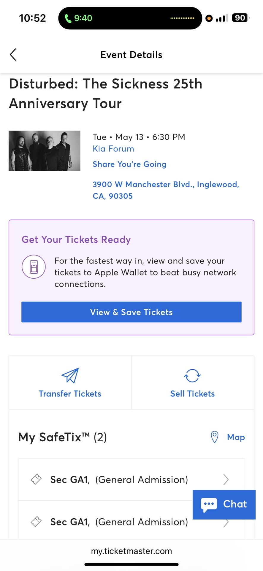 Disturbed Tickets