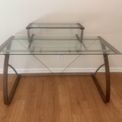 Two Stand Glass Table 