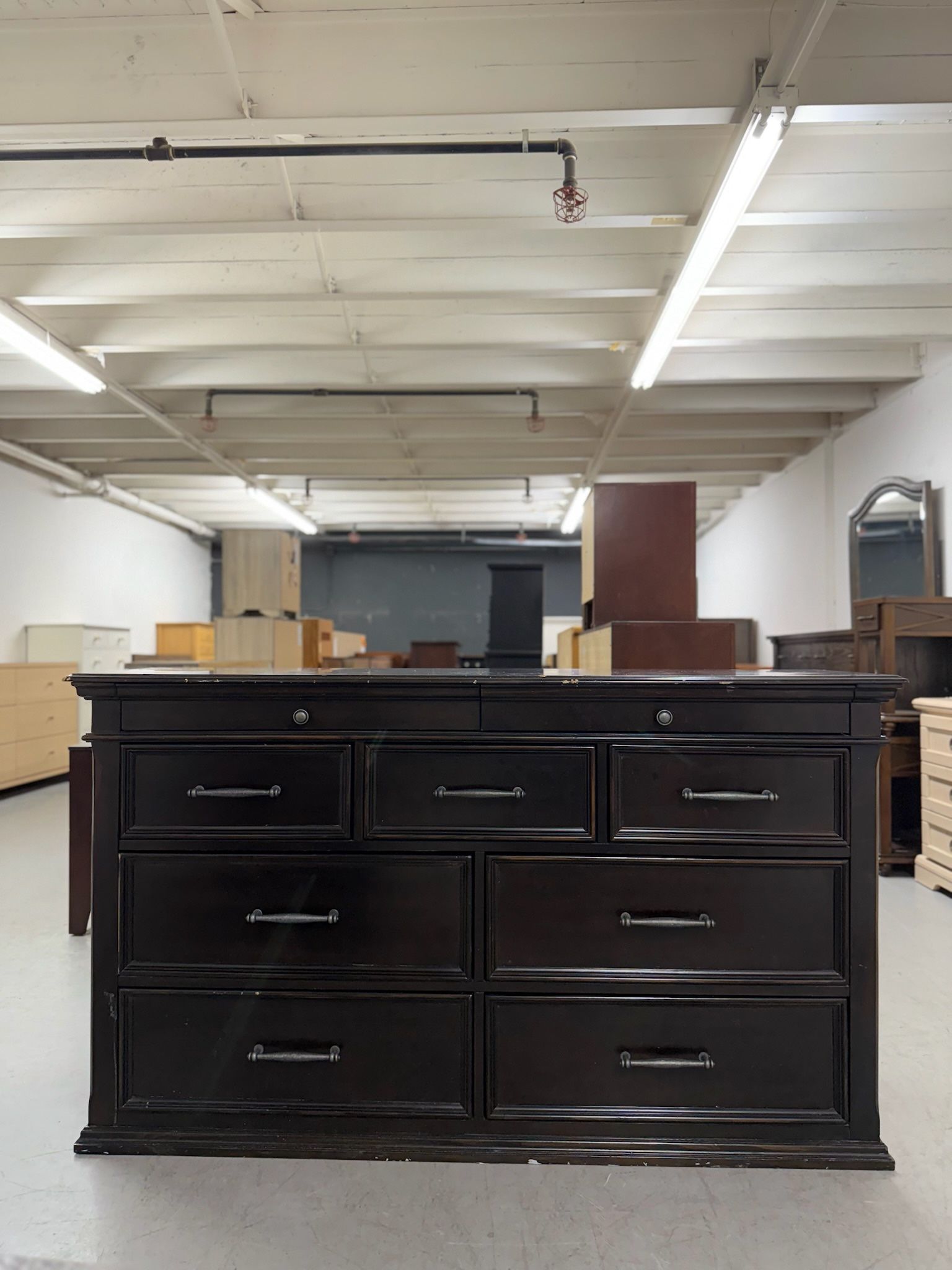 Wood 9 Drawer Dresser