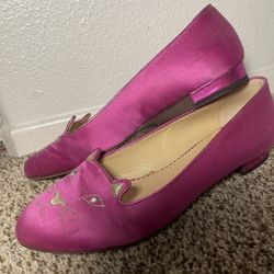 Charlotte Olympia Pink Flats