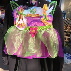 Halloween Costume Disney Fairies Size 4-6X Pirate Fairy Tink’s Tutu & Wings New