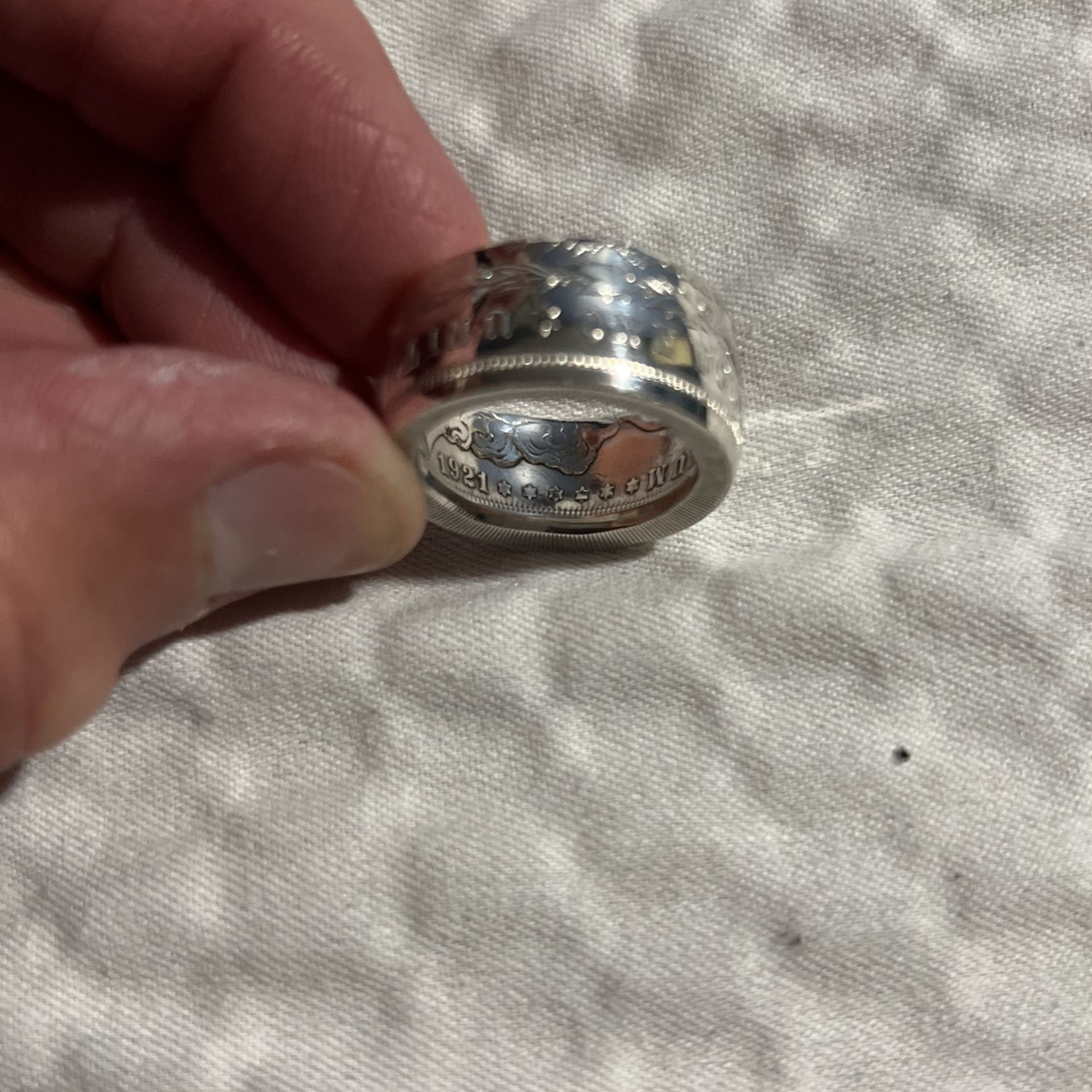 Authentic Morgan Silver Dollar Ring