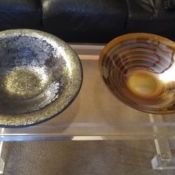 Glass Decorative Centerpiece Bowls