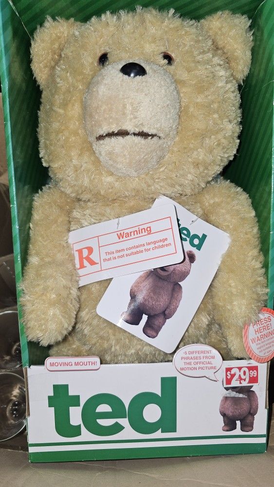 TED 16" Doll TALKING PLUSH BEAR McFarlane EXPLICIT Language-New in Box RARE