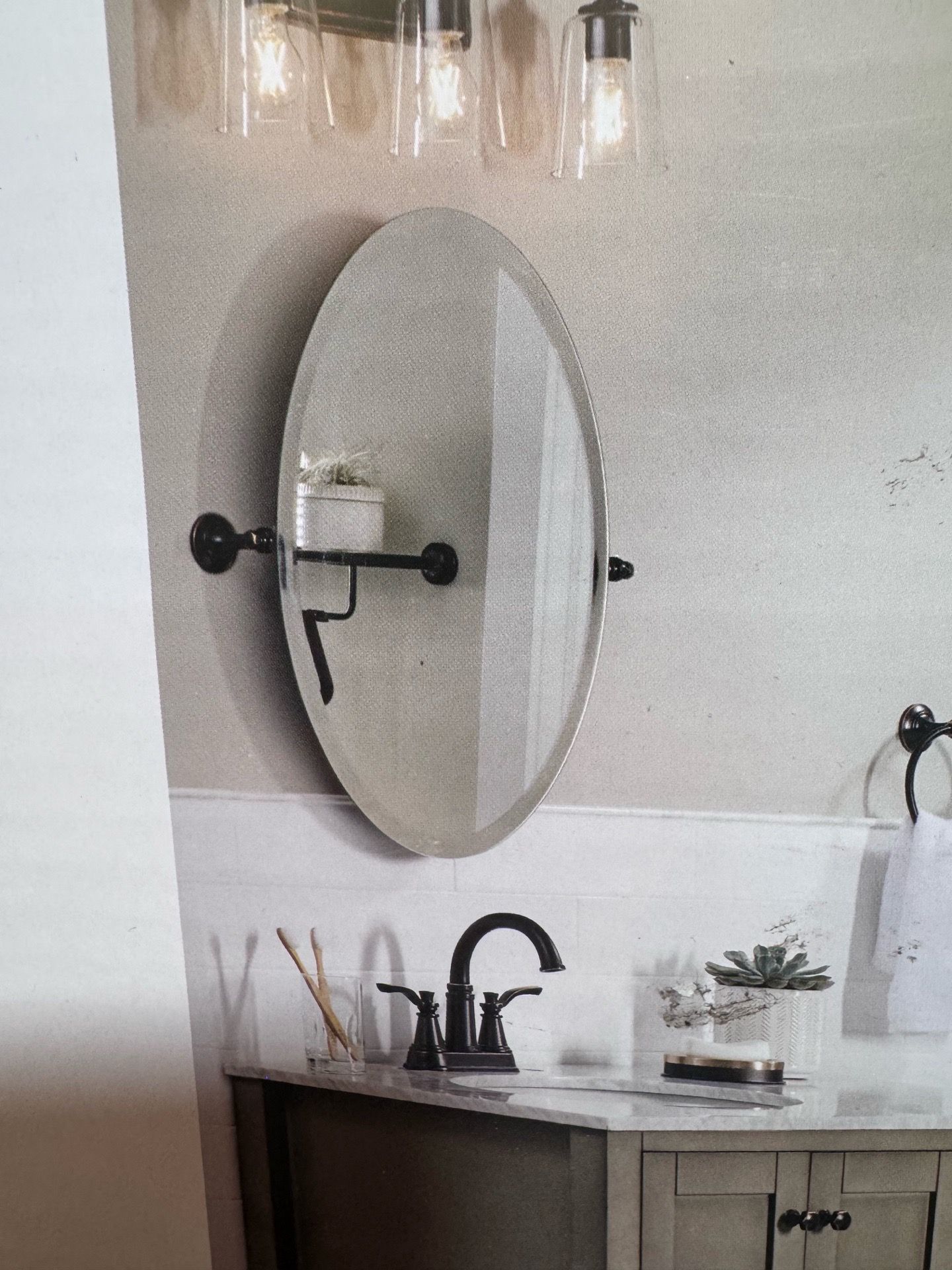 Bathroom vanity mirror