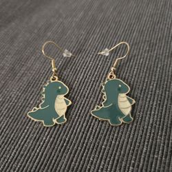 Dinosaur earrings