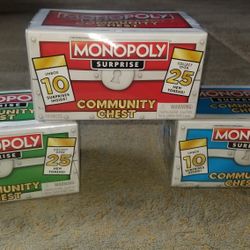 Monopoly Surprise Community Chest Tokens -  Complete Set of 27 Tokens! (Read Description)