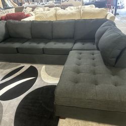SECTIONAL SOFA GREY FREE DELIVERY 🚚 117”-83”