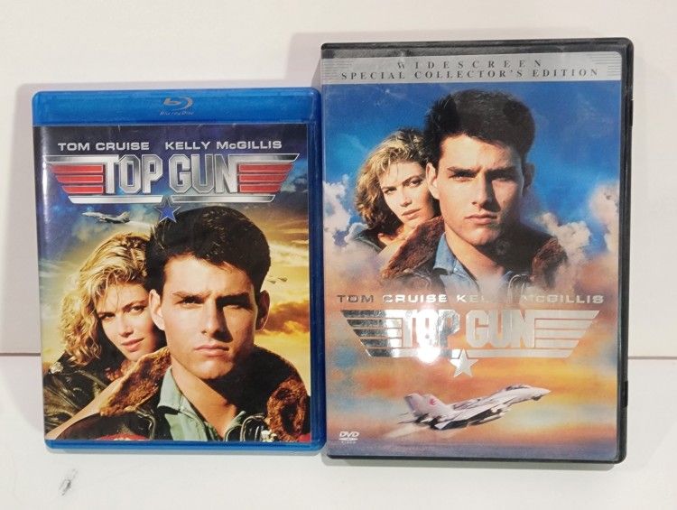 TOP GUN BLURAY + LIMITED EDITION DOUBLE DISC DVD. IMMACULATE.BEST OFFER!