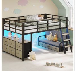 Twin Size Loft Bed Frame