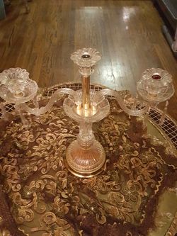 Crystal candle holder