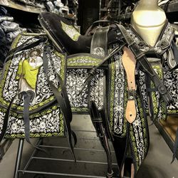 Monturas Charras Para Caballos 100% Piel 