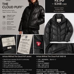 Aritzia Wilfred The Cloud Puff Vegan Leather Jacket XS – Excellent Condition
