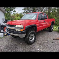 2001 01 Chevy 2500 Has 6”. Life The Air Shocks On The Rear Brand New Mud Tires 