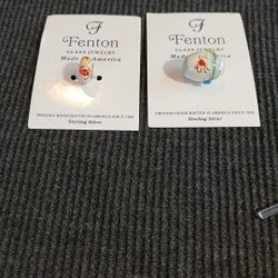 Fenton Catch A Wave Cornerstone and Charm Beads