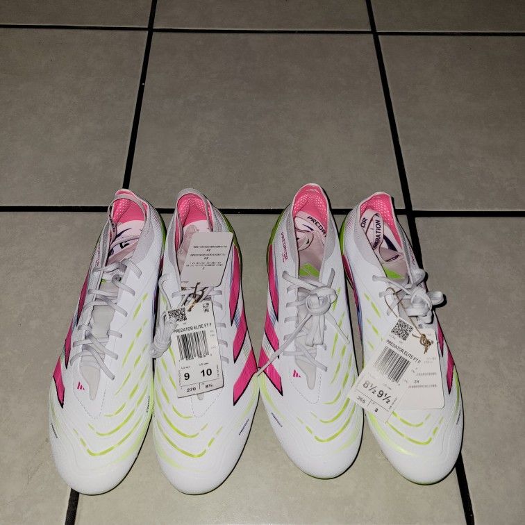 Adidas Predator Elite Foldover Tongue FG Soccer Cleats ID8967 Size 8.5 & 9