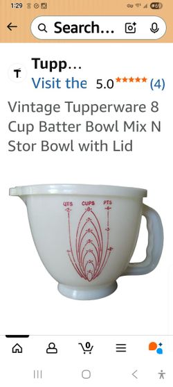 Vintage Tupperware  Mix & Store Mix Bowl