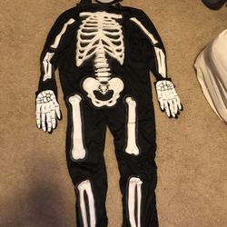 Skeleton costume kids size medium 10/12