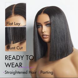 LUVME Wig 100% Human Hair 2*6 Lace
