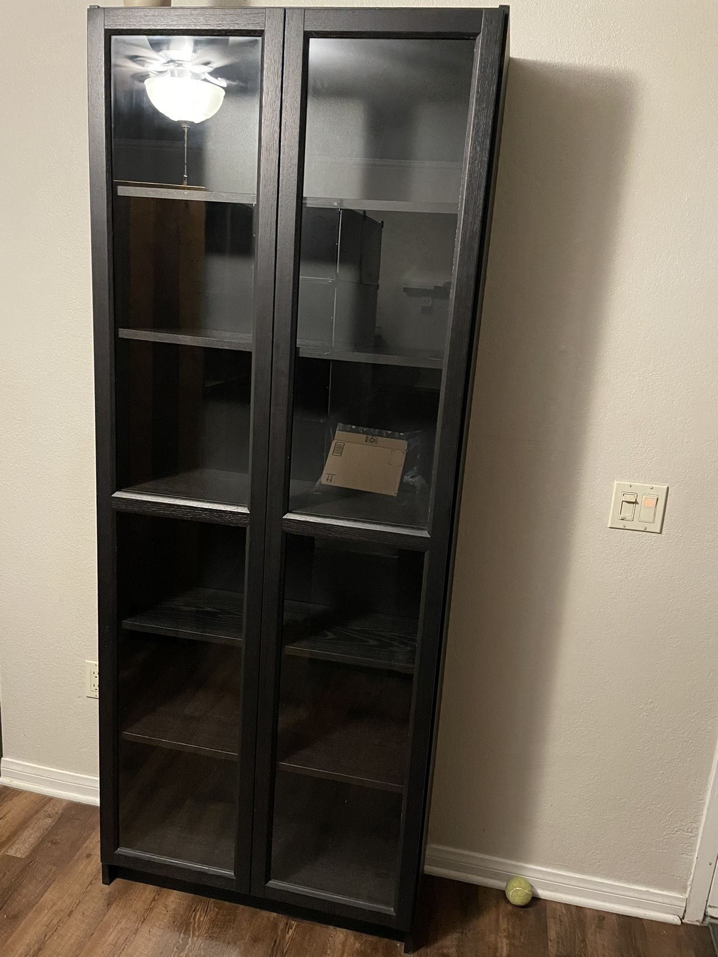 IKEA Billy Bookcase With Oxberg Glass Doors