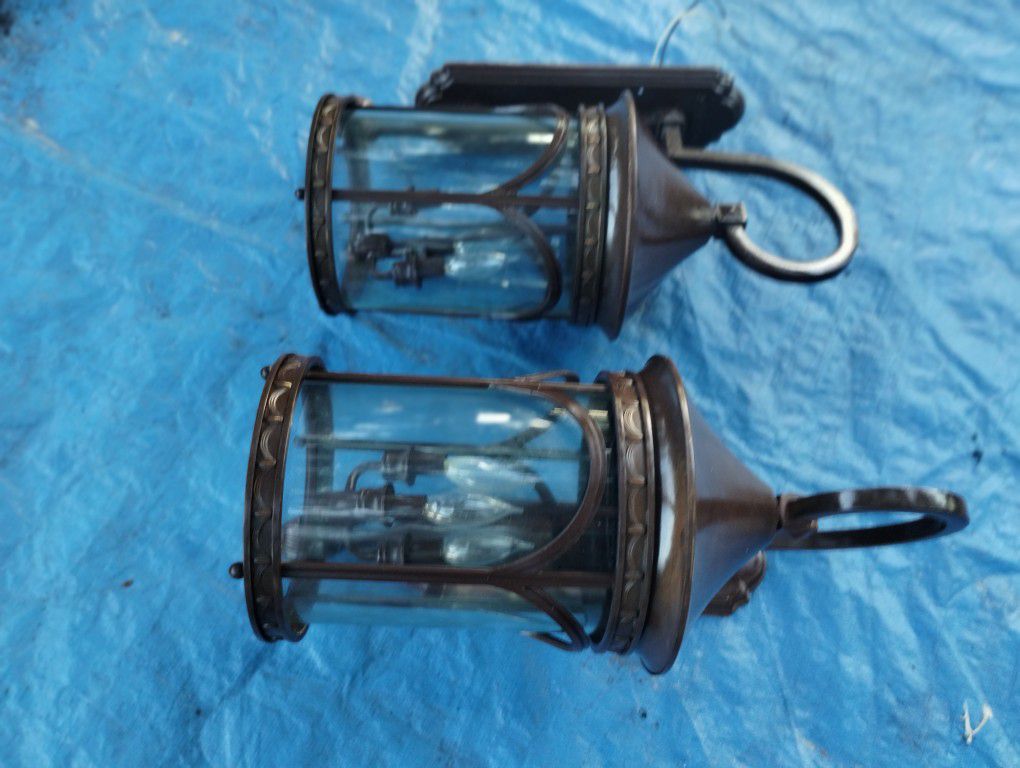 2. Out Side  Lamps From 1922  Hinkley Very Good Shape For That Age Being