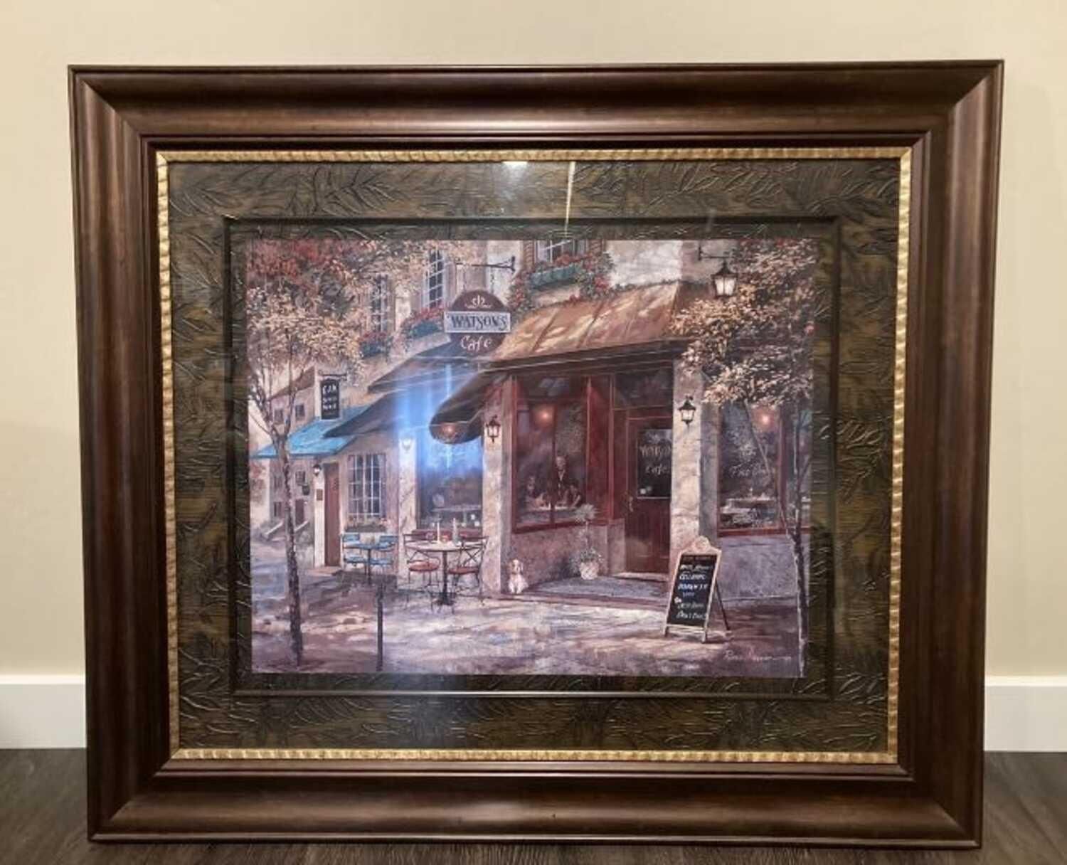 Framed Art of Winston's Cafe