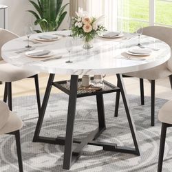 Dining Table For 4. Faux Marble . New In Sealed Box