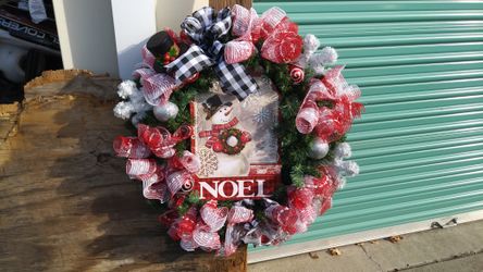Snowman Christmas Wreath