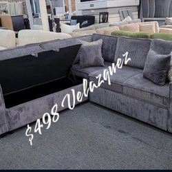 ✅️✅️3-Piece Convertible Sectional
Sleeper Sofa W/Cupholder, Sofa Storage, & USB Ports✅️✅️