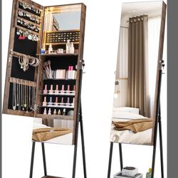 Jewelry Cabinet w/ Full Length Mirror