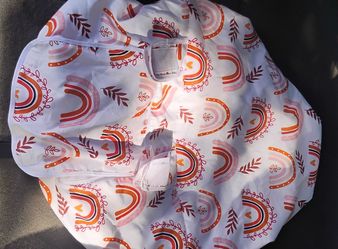 Baby Shopping Cart Cover Rainbow Print