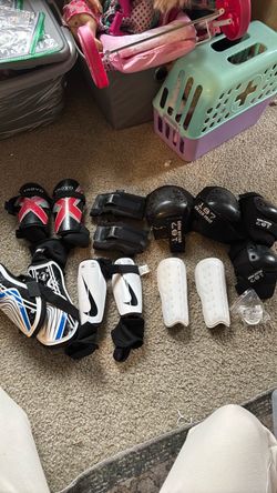 Shin guards and pads for ages 5-9ish