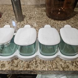 4 Piece Condiment Set