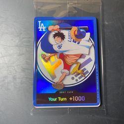 Dodger one piece luffy promo dodgers game