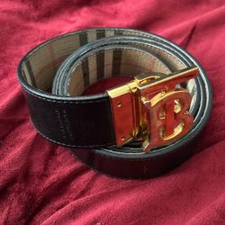 Reversible Burberry Belt 