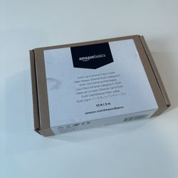 Amazon Basics RJ45 Cat 6 Ethernet Patch Cable for PC, TV, Tablet, 10 Foot