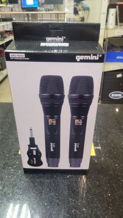 Gemini GMU-M200 UHF Dual Wireless Microphone System - Black I-7775 JAR