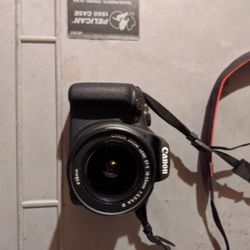 Canon EOS2000D+55MM LENSE+(PELICAN CASE?)