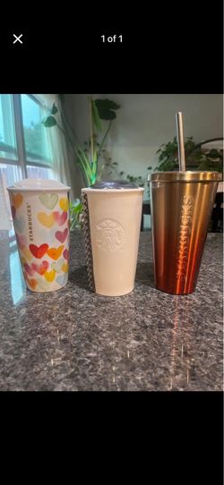 Starbucks travel mugs