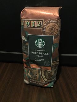 Starbucks Pike Place Roast Whole Bean Coffee 1 lb