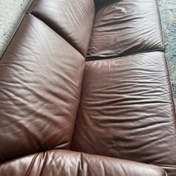 Natuzzi All Leather Couch Two Years Old Paid $1500 For It Moving My Cell $250