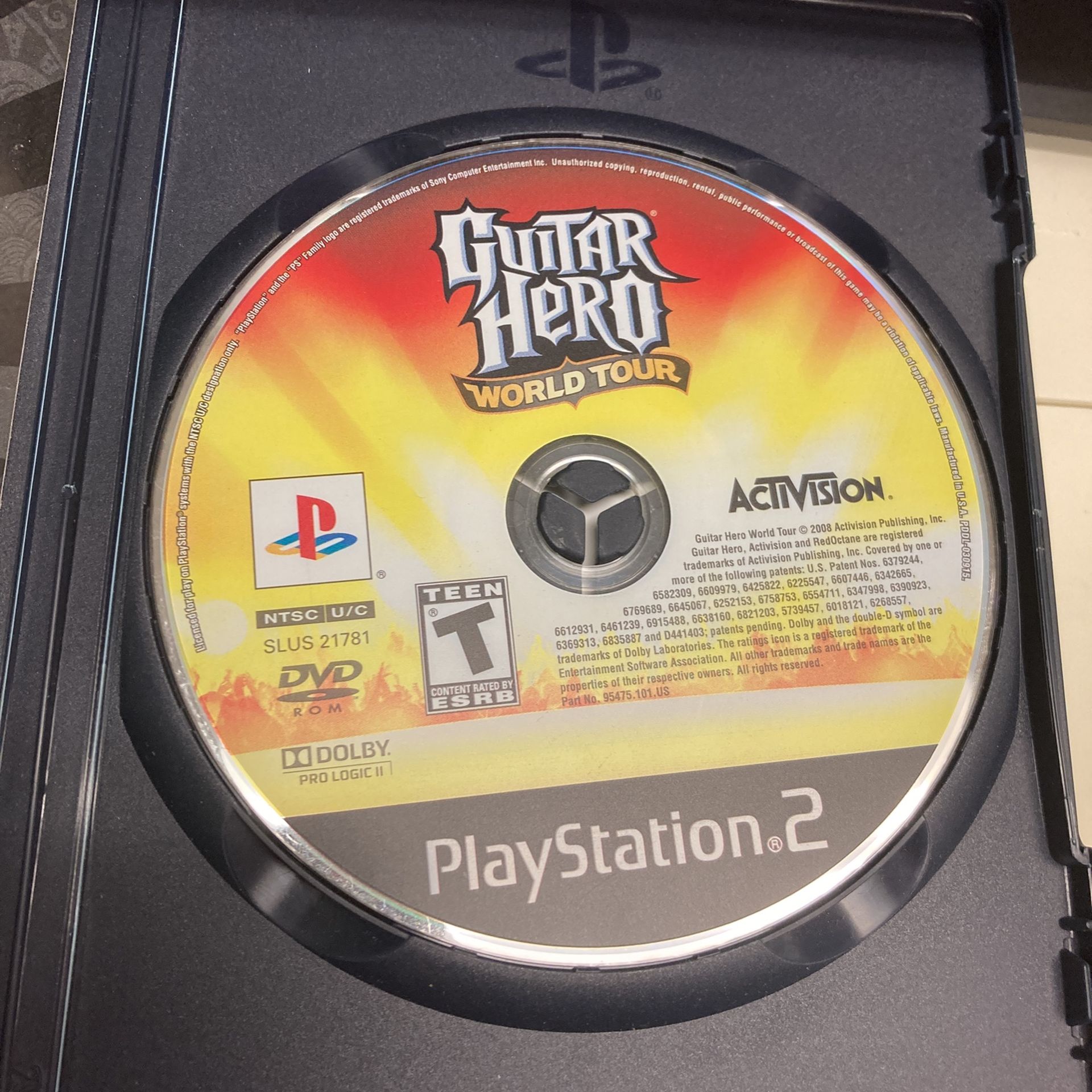 PlayStation2- Guitar Hero World Tour