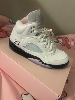 Air Jordan 5s medium soft pink